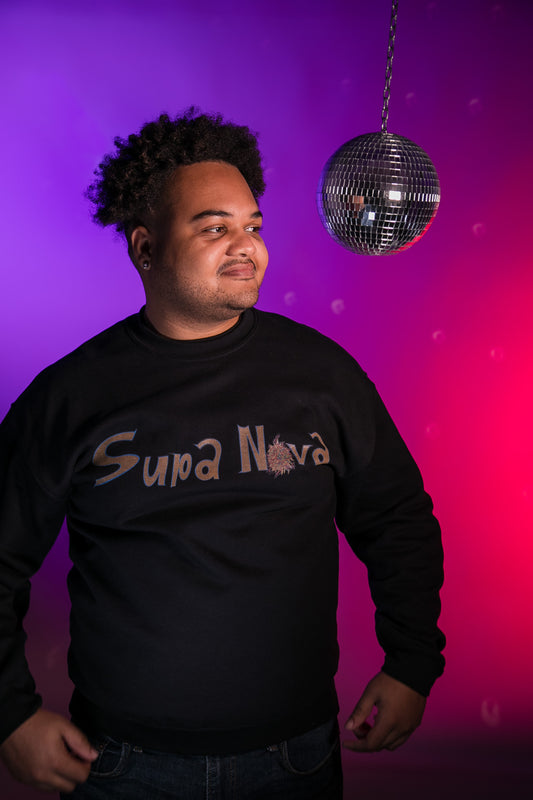 Supa Nova Black Crewneck