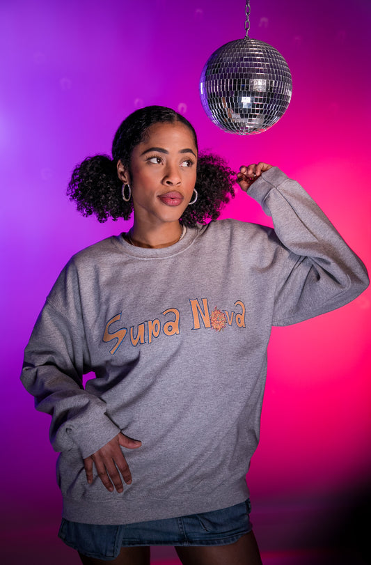 Supa Nova Grey Crewneck